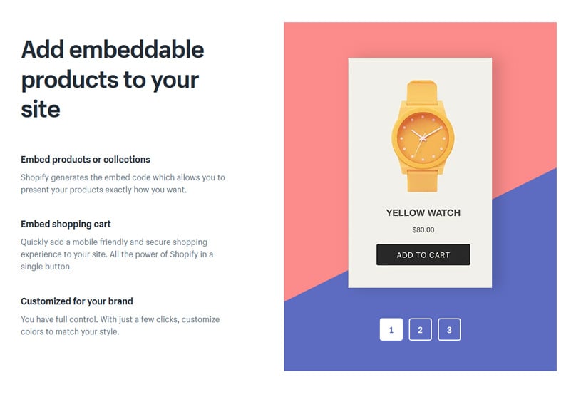 Embed a "Buy Button" for your items in any website