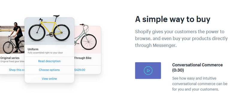 Sell using Facebook Messenger